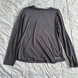 NOBULL Lightweight Heather Charcoal Long Sleeve Shirt